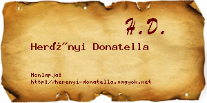 Herényi Donatella névjegykártya